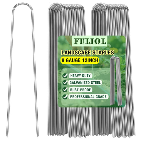 FUIJOL paquete frontal 50 grapas 12in, visibilidad del contenido y compacto