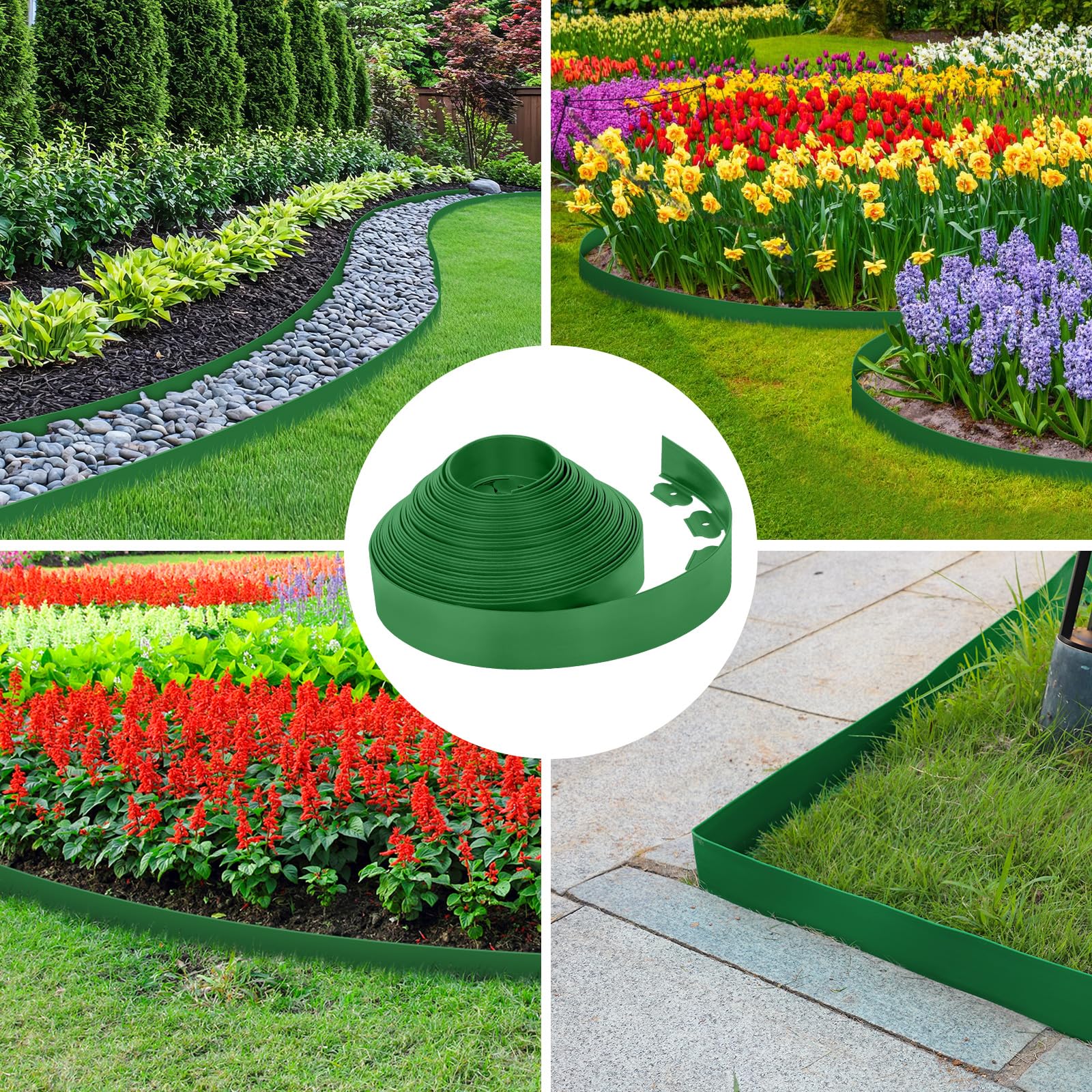 FunFanso borde en jardín terminado mejorando aspecto de parterres y caminos
