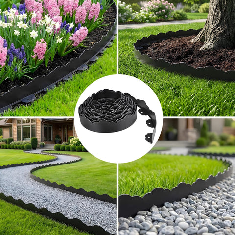 FunFanso vista de jardín con borde instalado que mejora estética