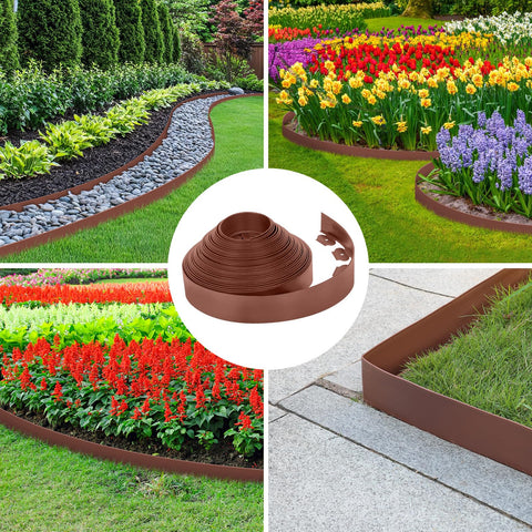 Ambientación de jardín con FunFanso en macizo floral, mejora estética y orden del espacio