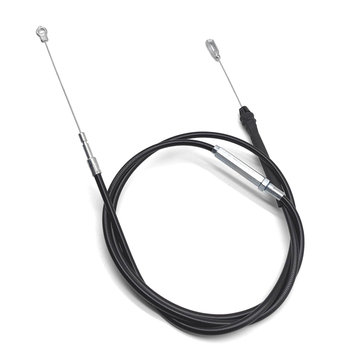 Funhoon cable de embrague frontal mostrando la longitud completa y ajuste rápido