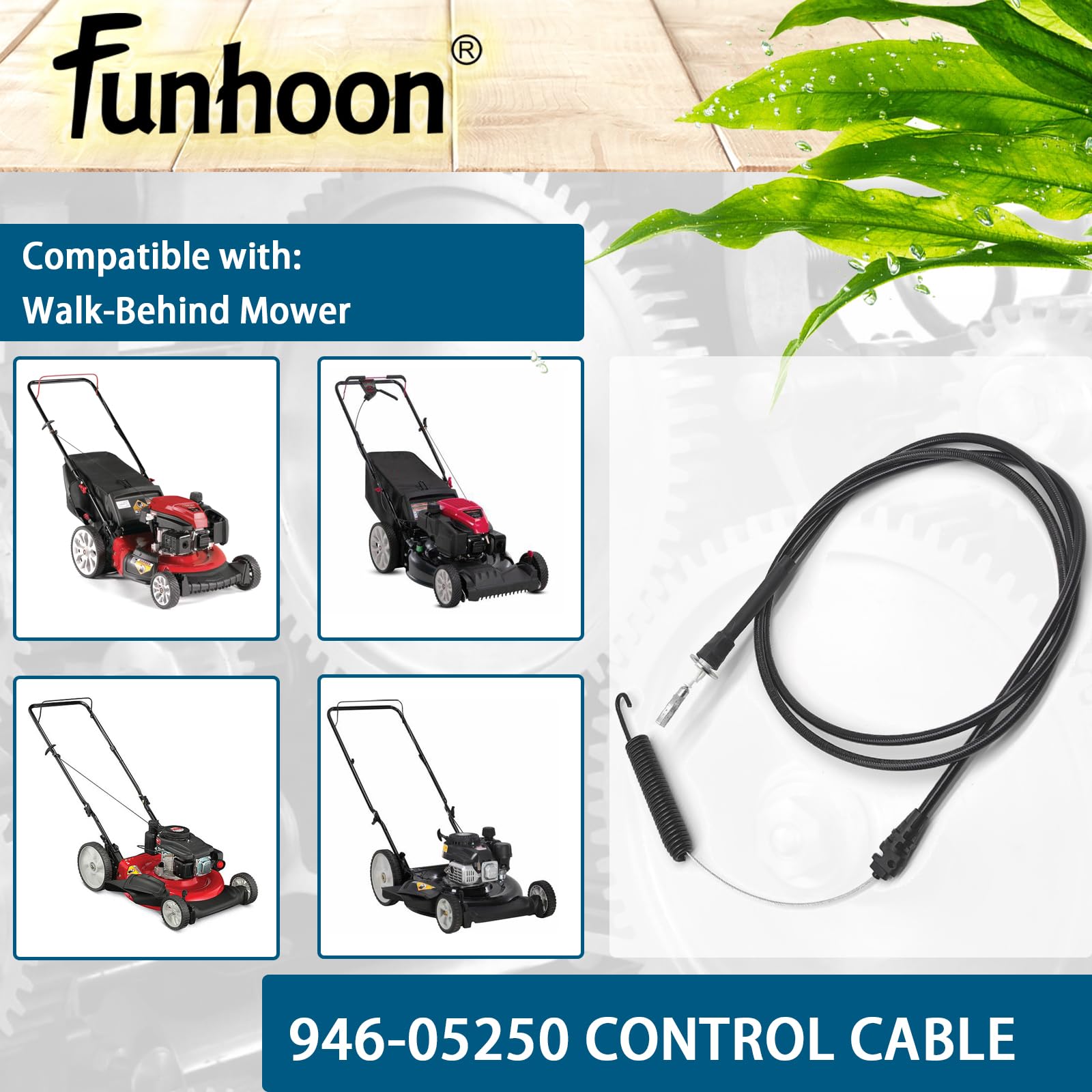 Funhoon instalado en cortacésped, funcionamiento restaurado fácilmente
