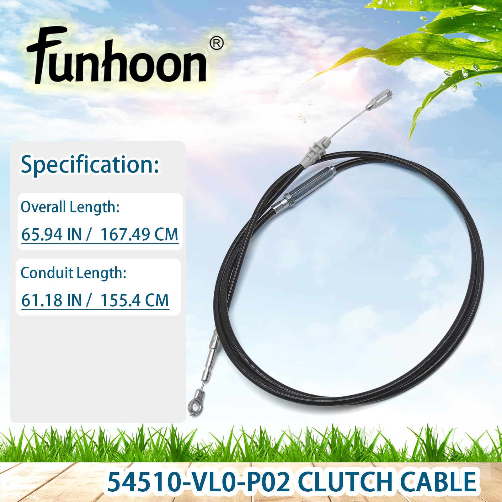 Funhoon detalle de la funda de conducción, protege contra corrosión