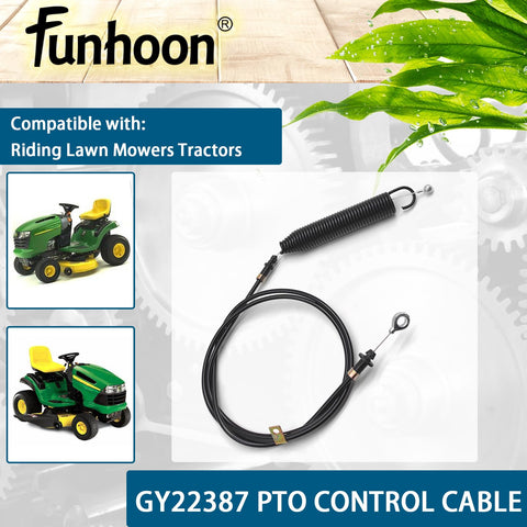 Funhoon GY22387 instalado en cortacésped John Deere, funcionamiento restaurado