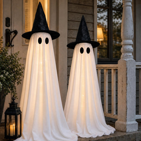 FunouHome fantasma montado frontal mostrando presencia decorativa inmediata