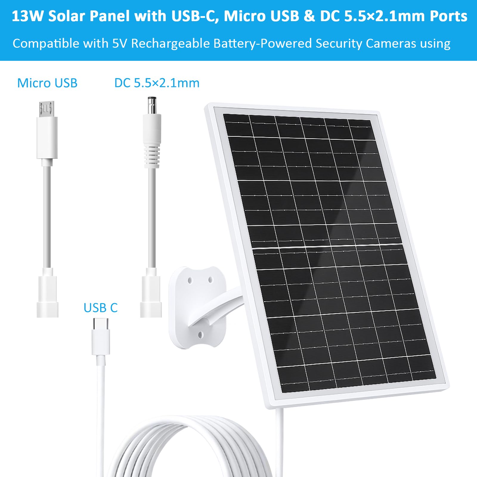 FUTUREZEN panel iluminado en noche con cámara funcionando por energía solar