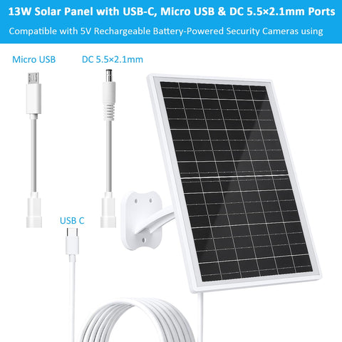 FUTUREZEN panel iluminado en noche con cámara funcionando por energía solar