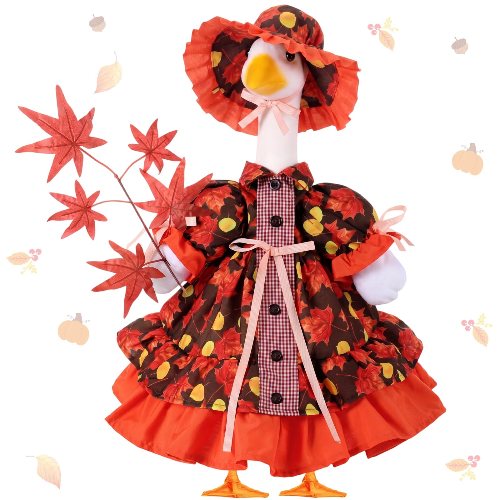 FuWeave traje maple frontal mostrando diseño otoñal y encanto