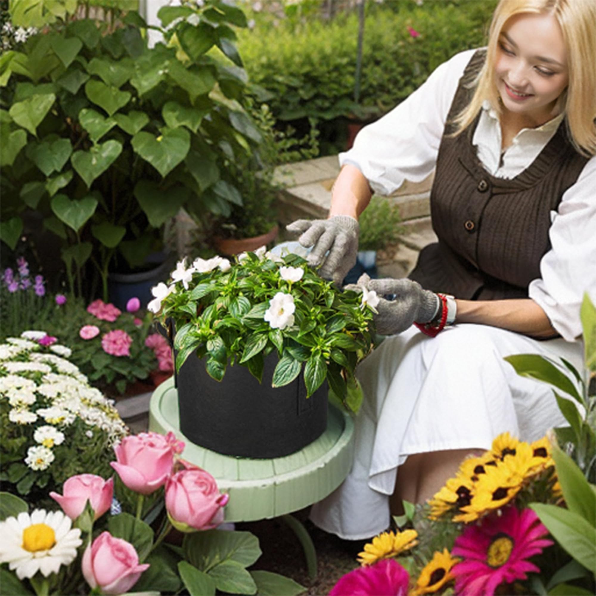 FVOTNW bolsa plegada ocupando poco espacio ideal para almacenamiento