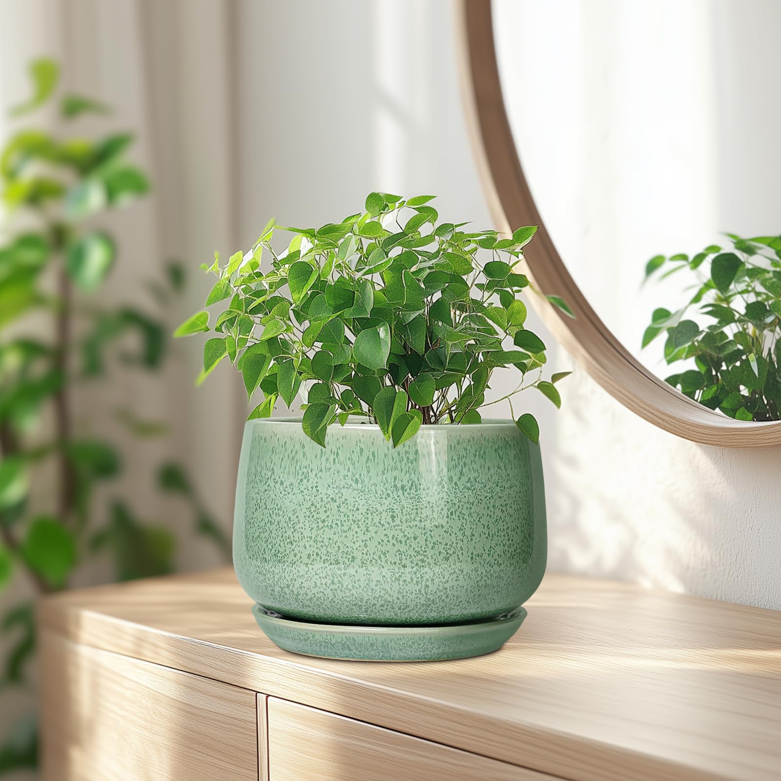 G EPGardening maceta en balcón amueblado mostrando adaptabilidad exterior protegida