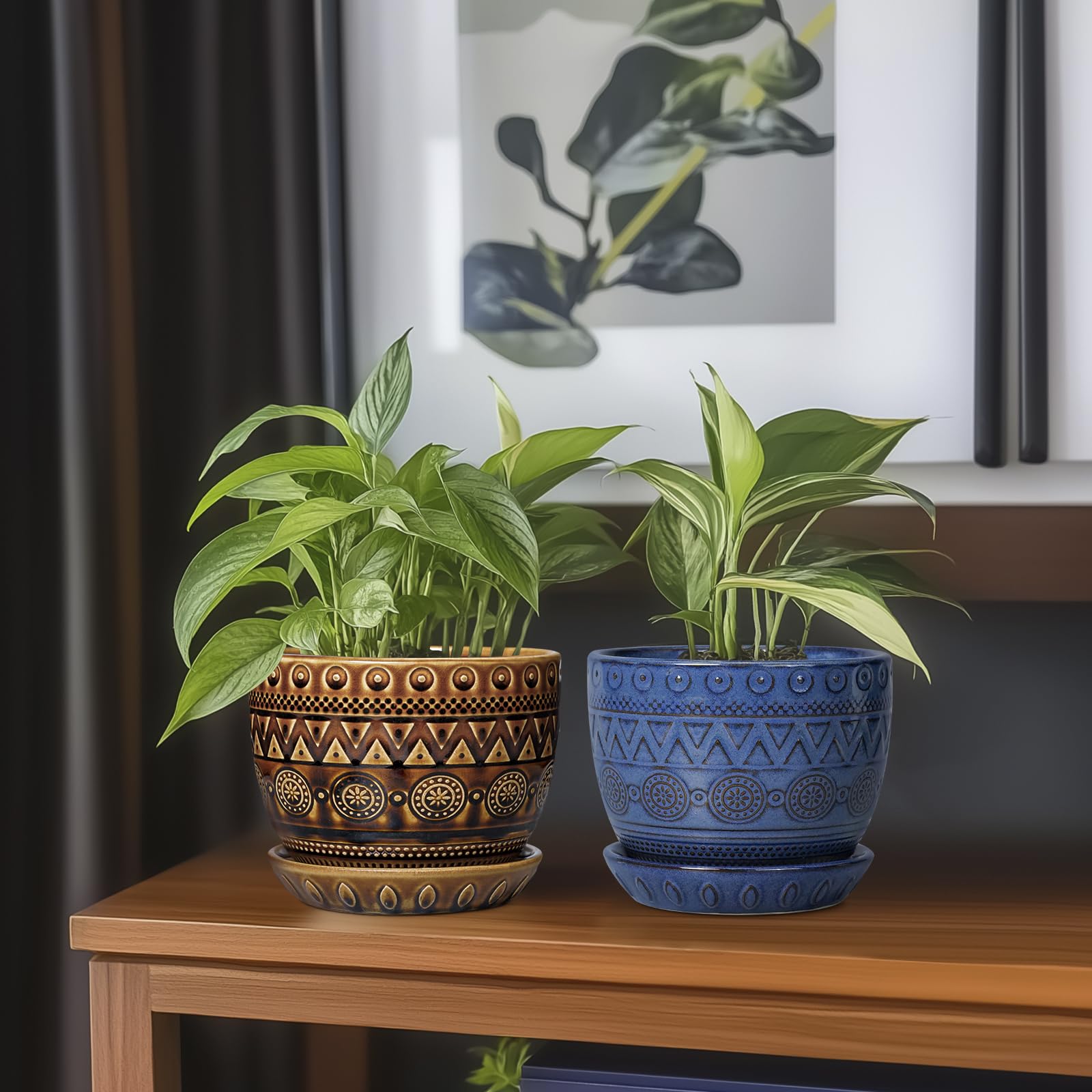 G EPGardening maceta en ambiente decorativo, aporta calidez a la estancia