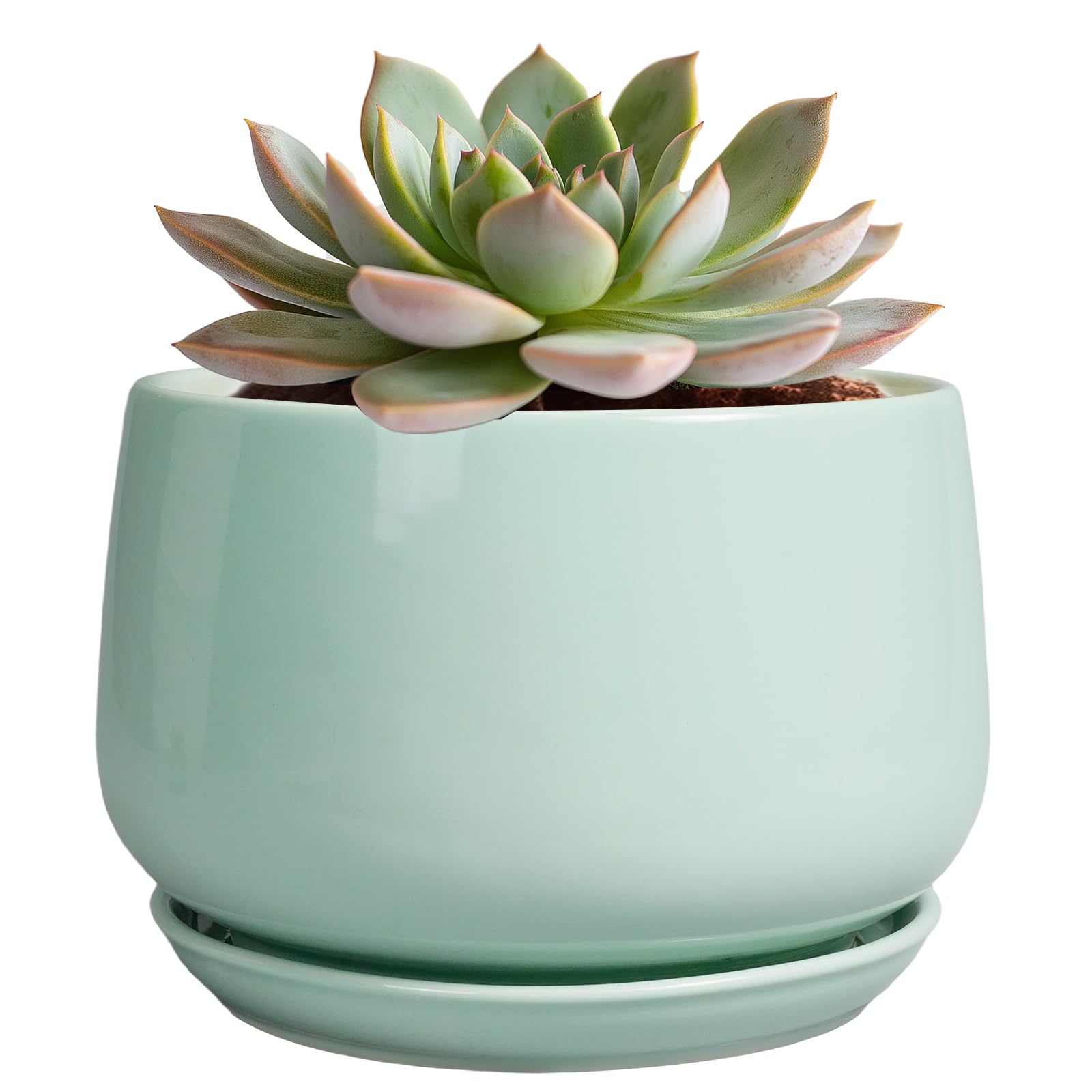 G EPGardening maceta frontal verde mostrando acabado y forma, elegante y resistente