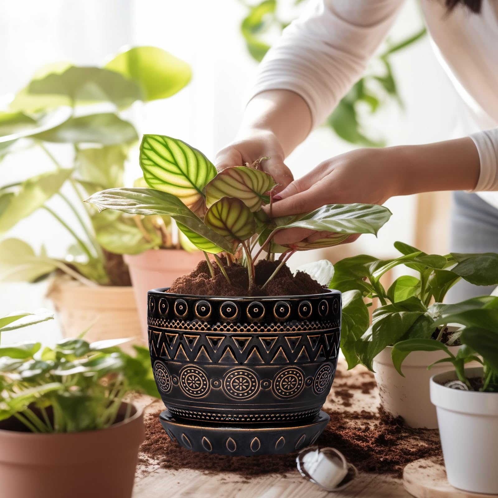 G EPGardening rejilla plástica interior, mantiene el sustrato en su lugar