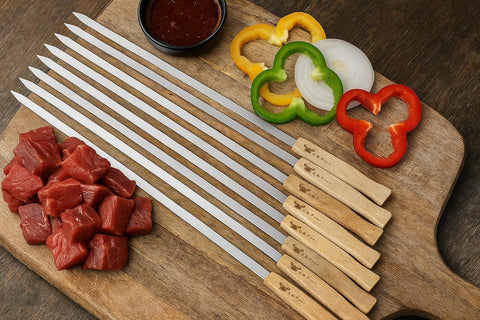 G & F Products comparación de tamaño mostrando 17 pulgadas para porciones grandes