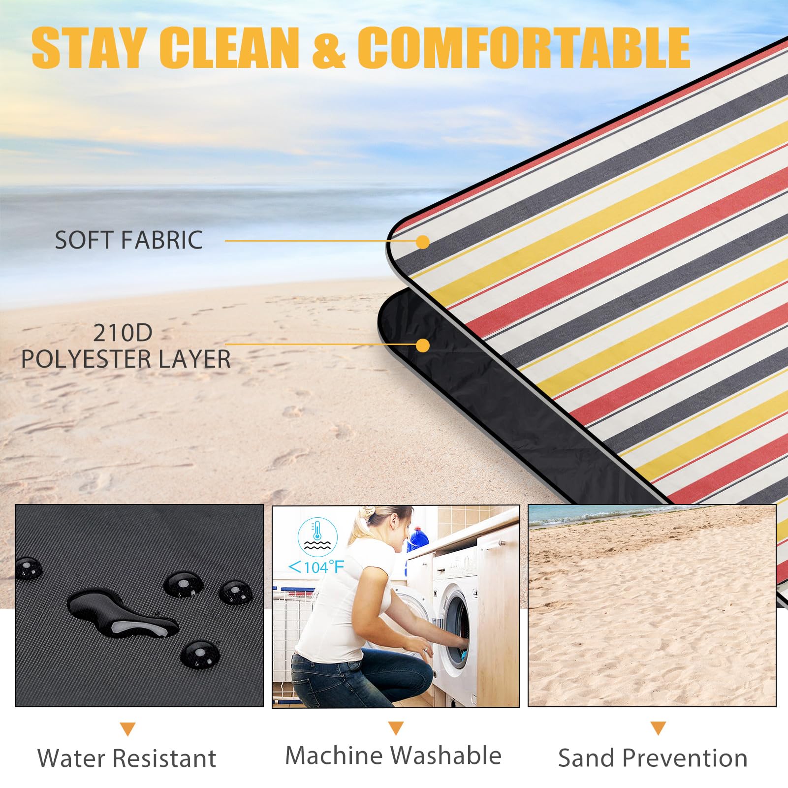G GOOD GAIN vista de la base impermeable, protege contra humedad y barro