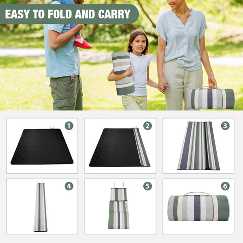 G GOOD GAIN manta en parque con accesorios, ideal para picnic