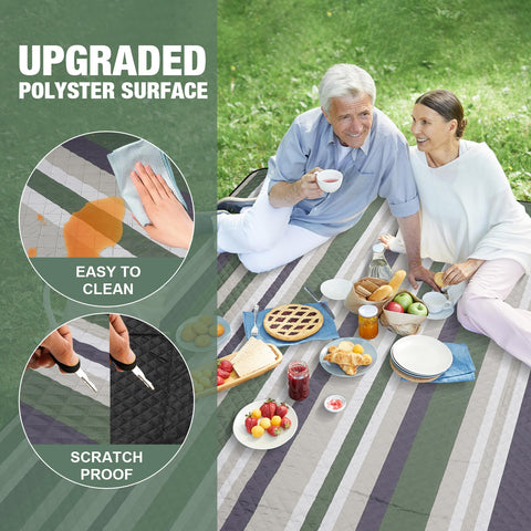 G GOOD GAIN manta plegada con hebillas metálicas, transporte compacto