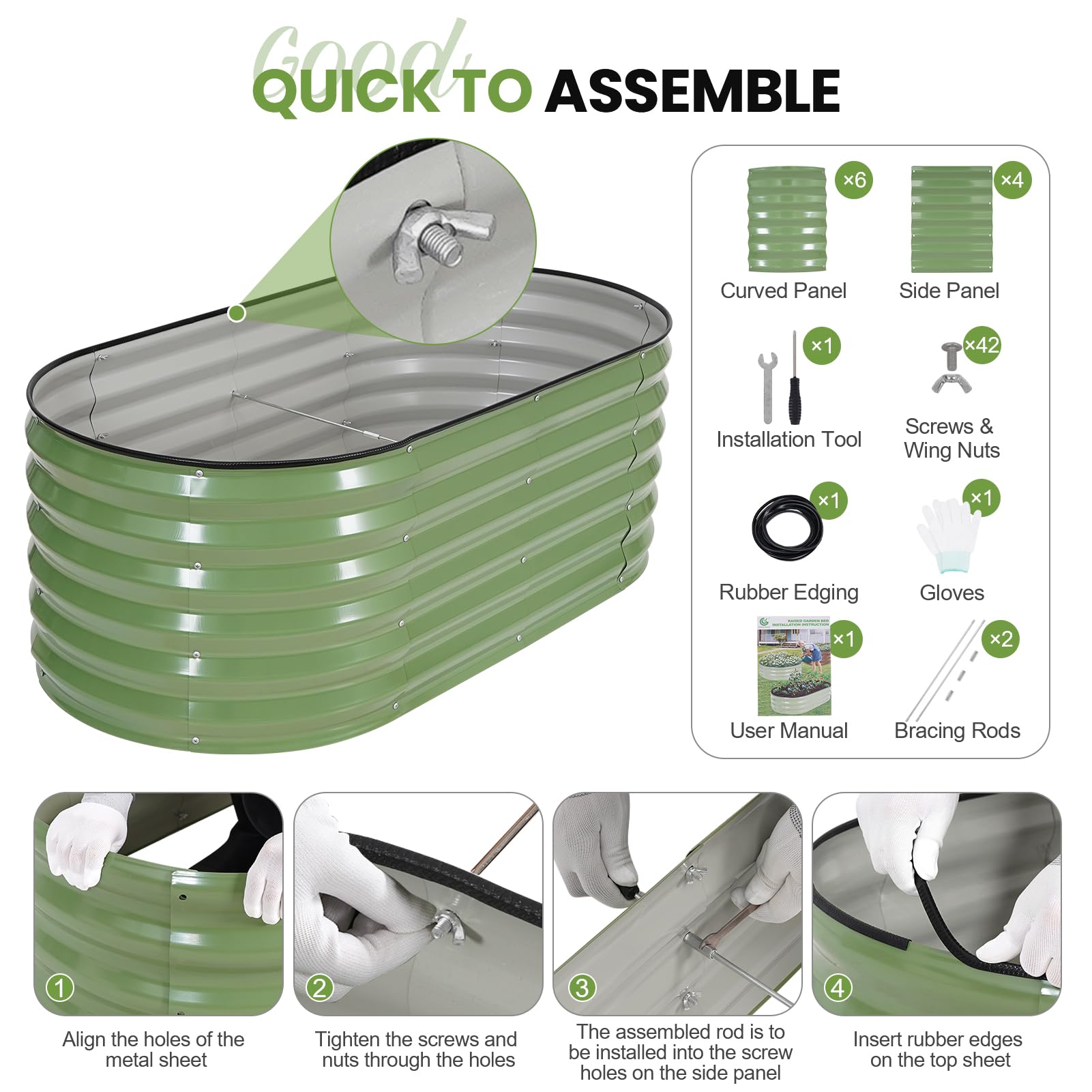 G GOOD GAIN compostaje dentro de la cama, recicla residuos y enriquece suelo