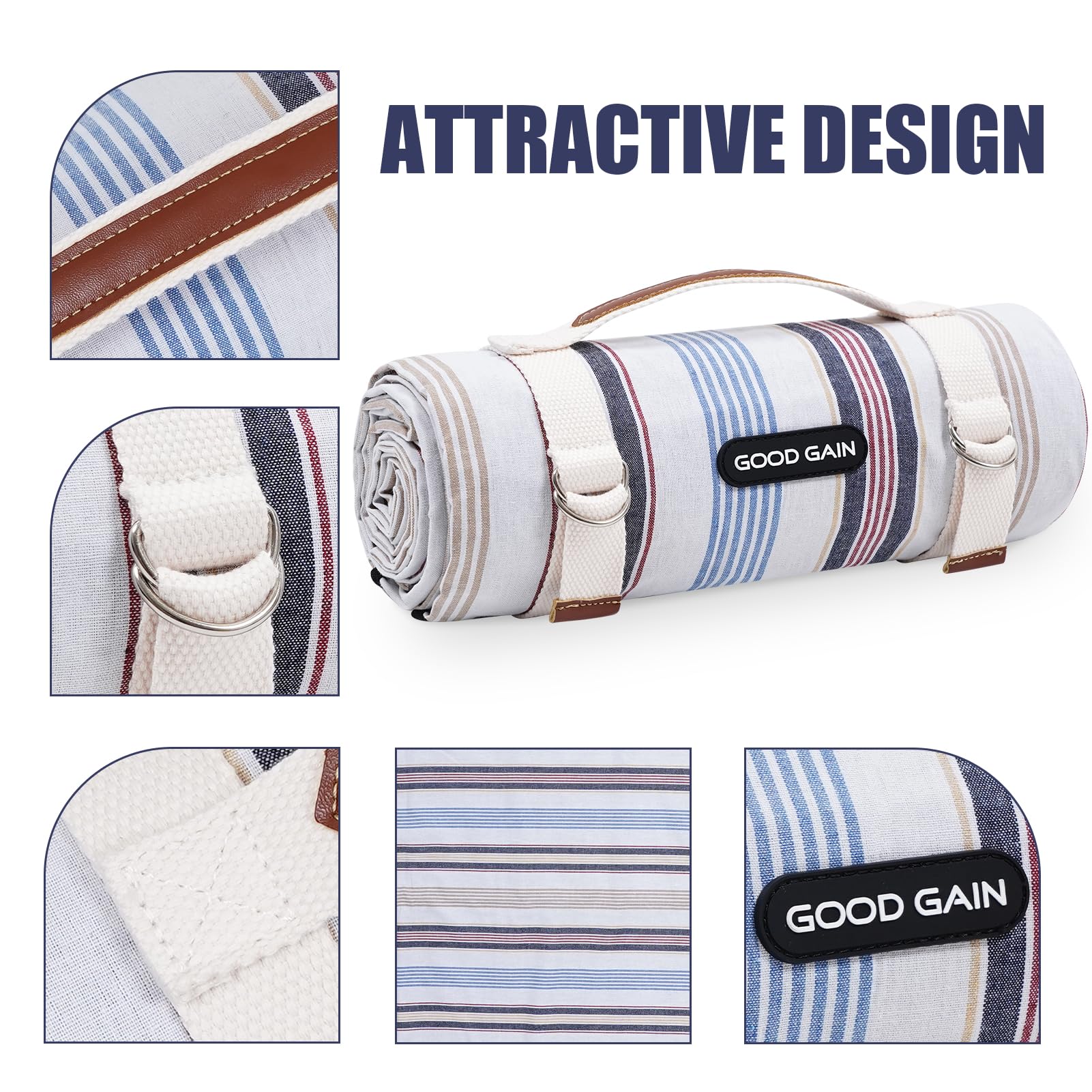 G GOOD GAIN detalle de la textura superior, confort al sentarse