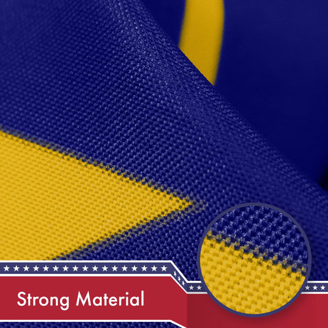 G128 bandera Indiana ondeando en mástil exterior con buena resistencia