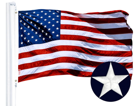 G128 bandera de Texas detalle de colores intensos y bordado limpio