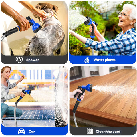 GAGALUGEC boquilla azul 10 modos con empuñadura ergonómica cómoda