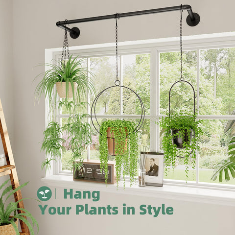 Galood soporte en uso con macramé y plantas, mejora la decoración interior