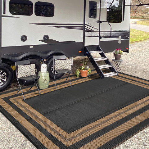 GAOMON alfombra exterior frontal mostrando diseño y colores, resistente al agua