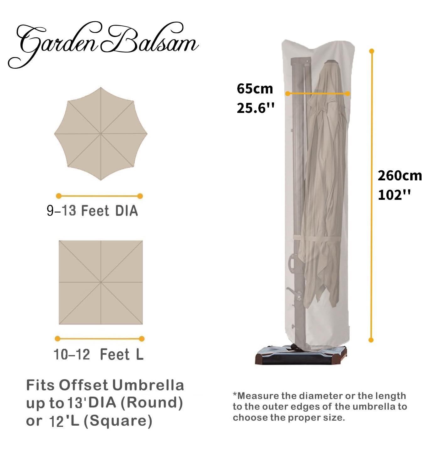 Garden Balsam detalle de costuras reforzadas para mayor resistencia