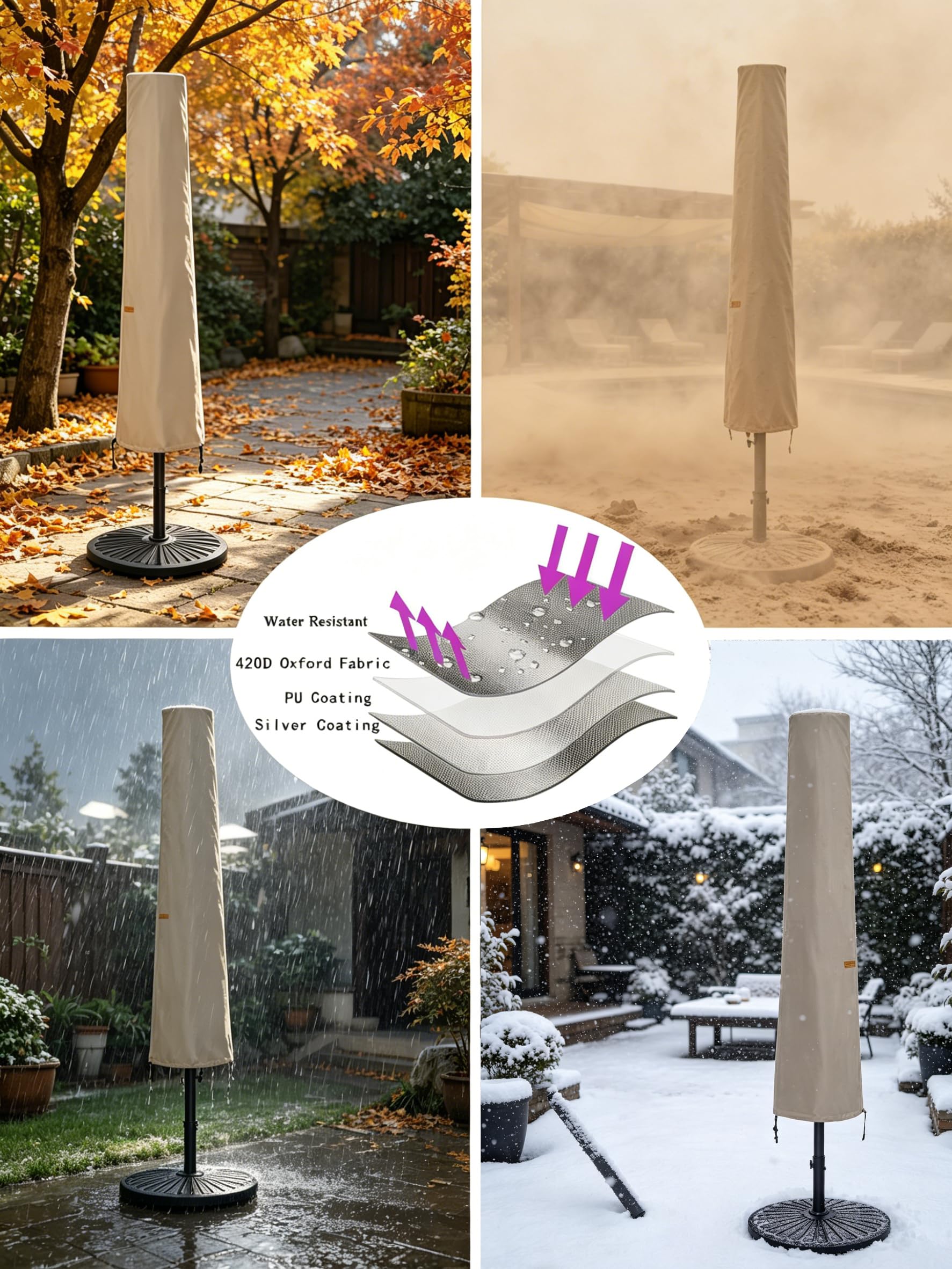 Garden Balsam comparación escala con mano, muestra tamaño para 10–11 ft