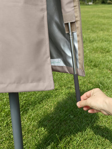 Garden Balsam textura del tejido Oxford impermeable y duradero