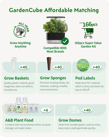 GARDENCUBE cestas y domos apilados materiales duraderos reutilizables