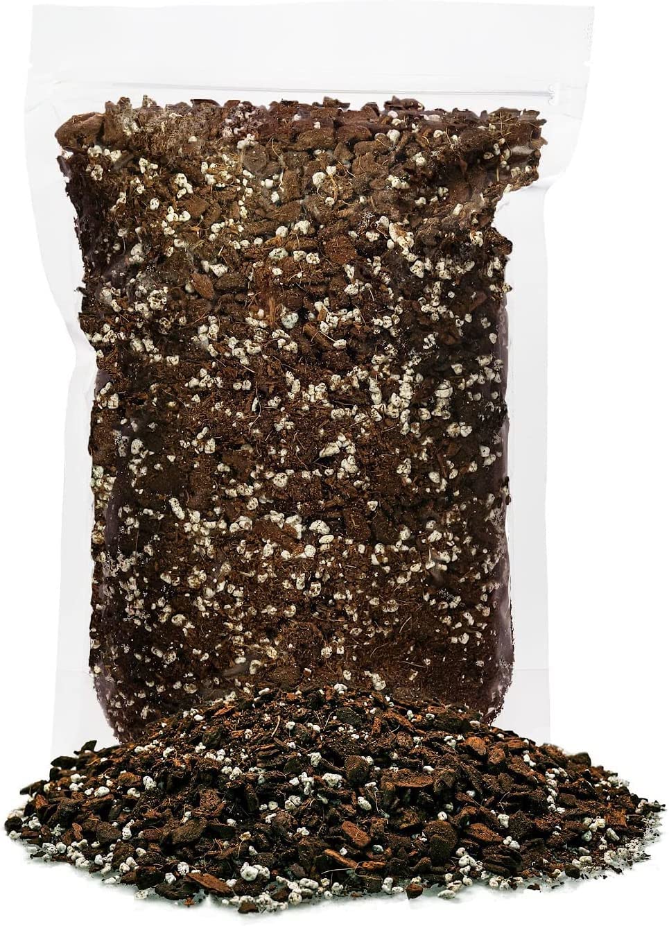 Gardenera comparación de tamaño del envase 2 qt junto a una maceta, escala práctica