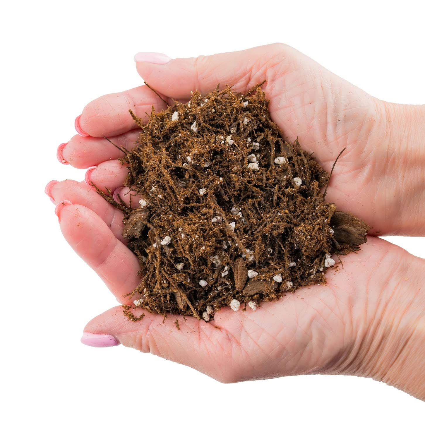 Gardenera etiqueta informativa con ingredientes naturales y proporciones profesionales