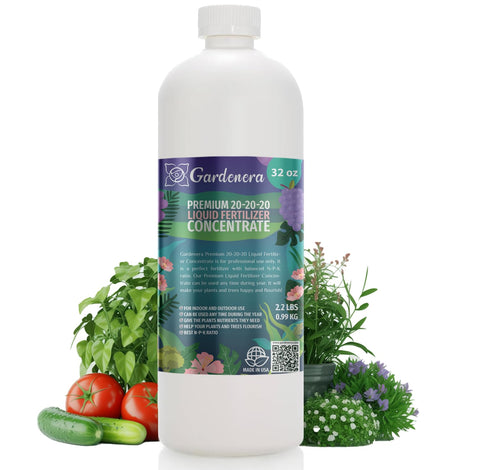 Gardenera botella 32 oz vista frontal con etiqueta clara y manejo fácil