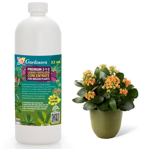 Gardenera botella frontal 32oz mostrando etiqueta y beneficios claros