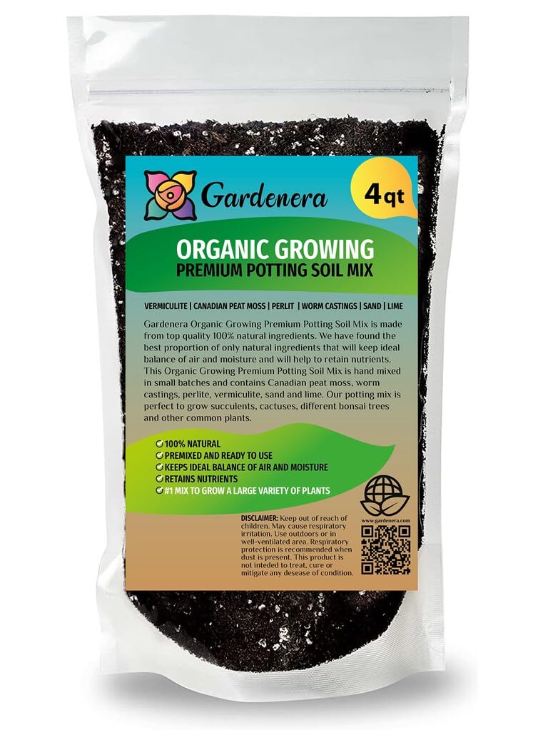 Gardenera paquete frontal mostrando marca y volumen, ideal para jardinería doméstica