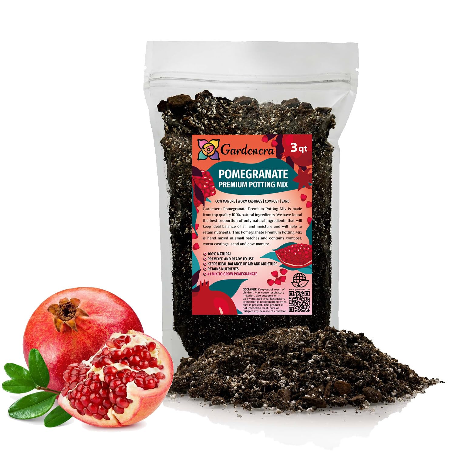Gardenera empaque frontal mostrando volumen y beneficios nutricionales