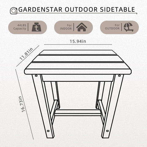 GARDENSTAR base y esquinas reforzadas para estabilidad exterior
