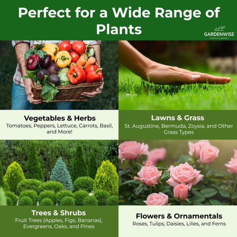 GARDENWISE aplicado en césped para verde intenso y crecimiento parejo