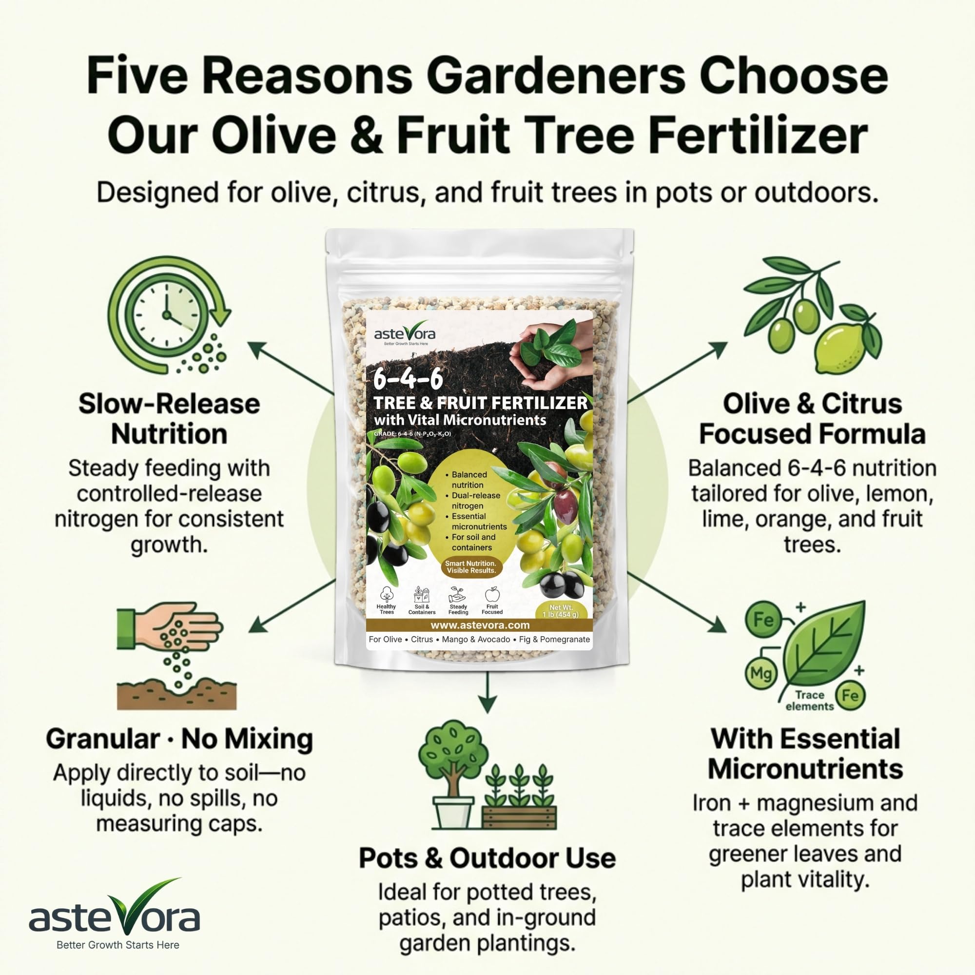 GARDENWISE aplicación en maceta para nutrición rápida y sostenida