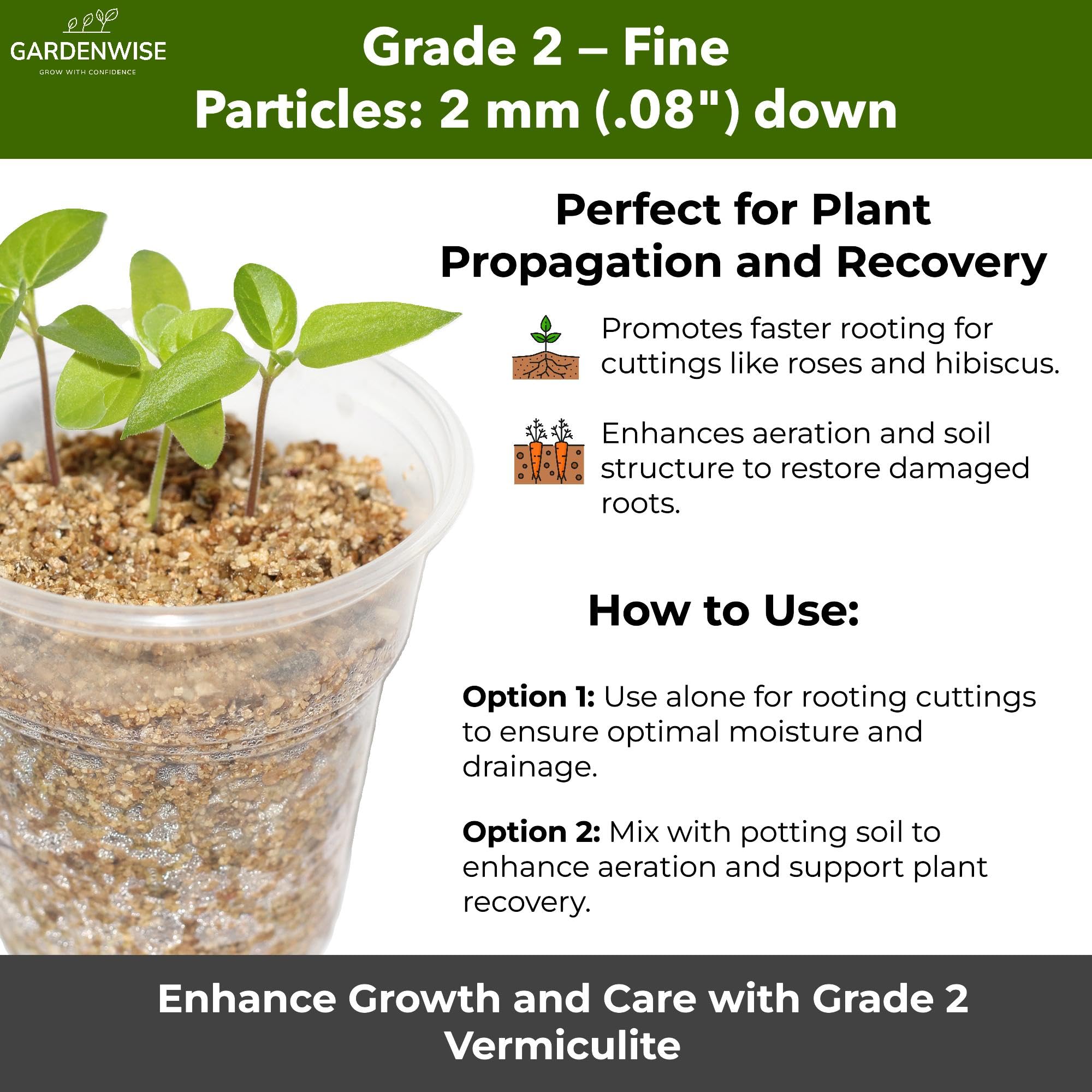 GARDENWISE cultivo de hongos en sustrato con vermiculita estable