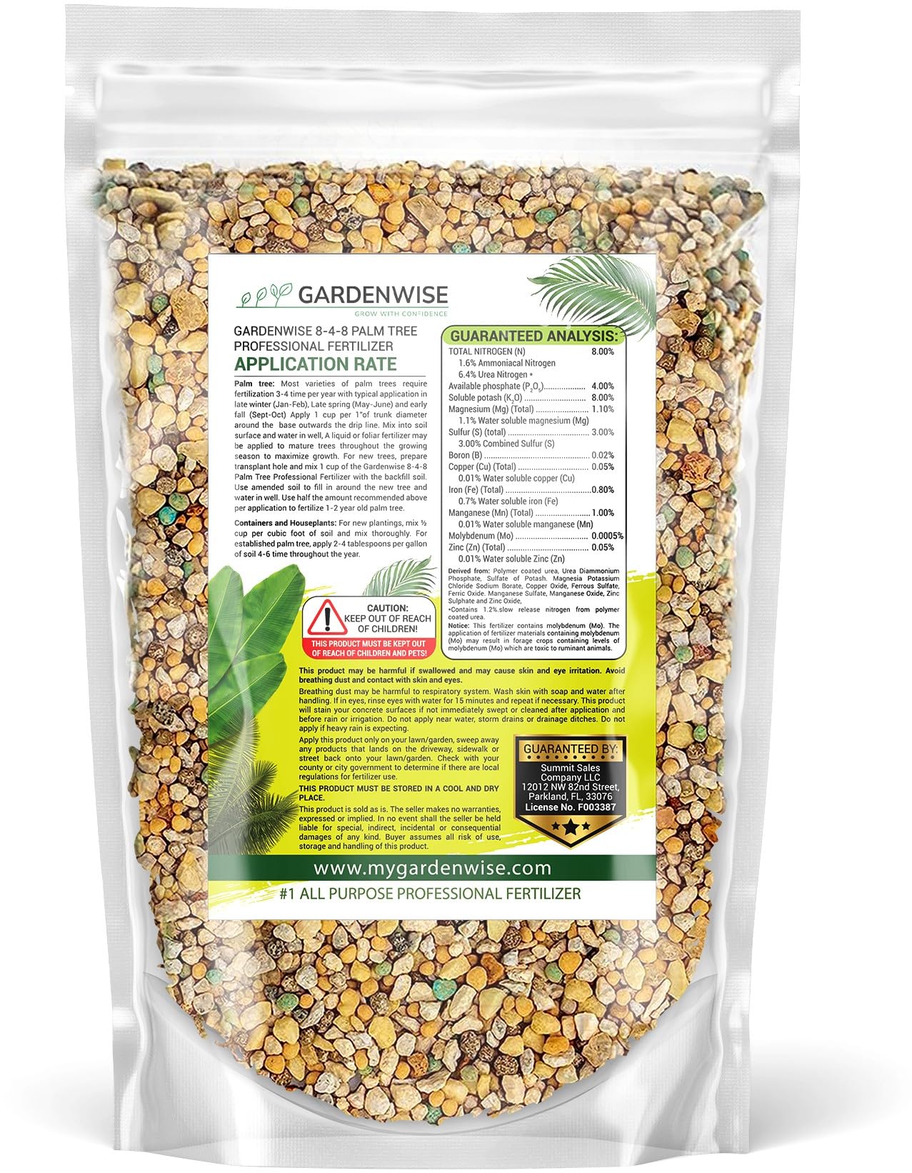 Gardenwise primer plano del líquido para ver textura y mezcla eficaz