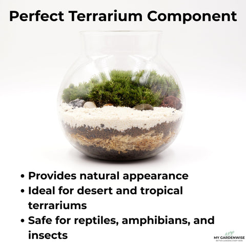 GARDENWISE arena en fondo de terrario, ayuda al drenaje y control de humedad
