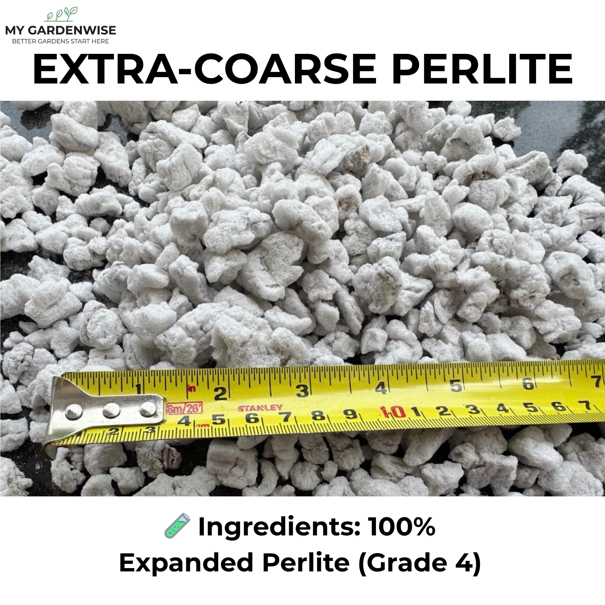 GARDENWISE perlita en bandeja de germinación, favorece inicio de semillas sano
