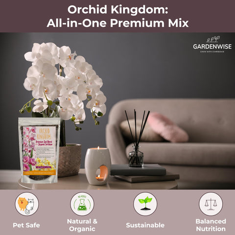GARDENWISE estilo de vida interior con orquídea y sustrato saludable