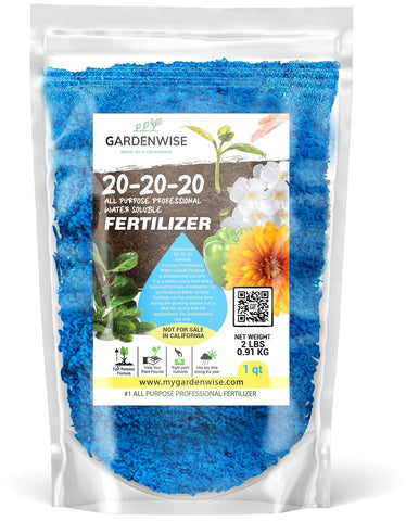 GARDENWISE frente del envase mostrando la presentación y beneficio de nutrir plantas