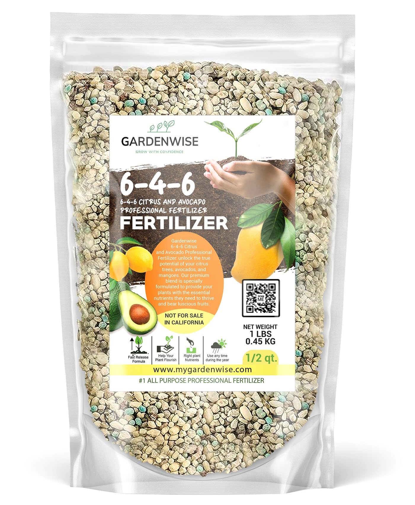 Gardenwise envase frontal mostrando marca y formato, facilita identificación rápida