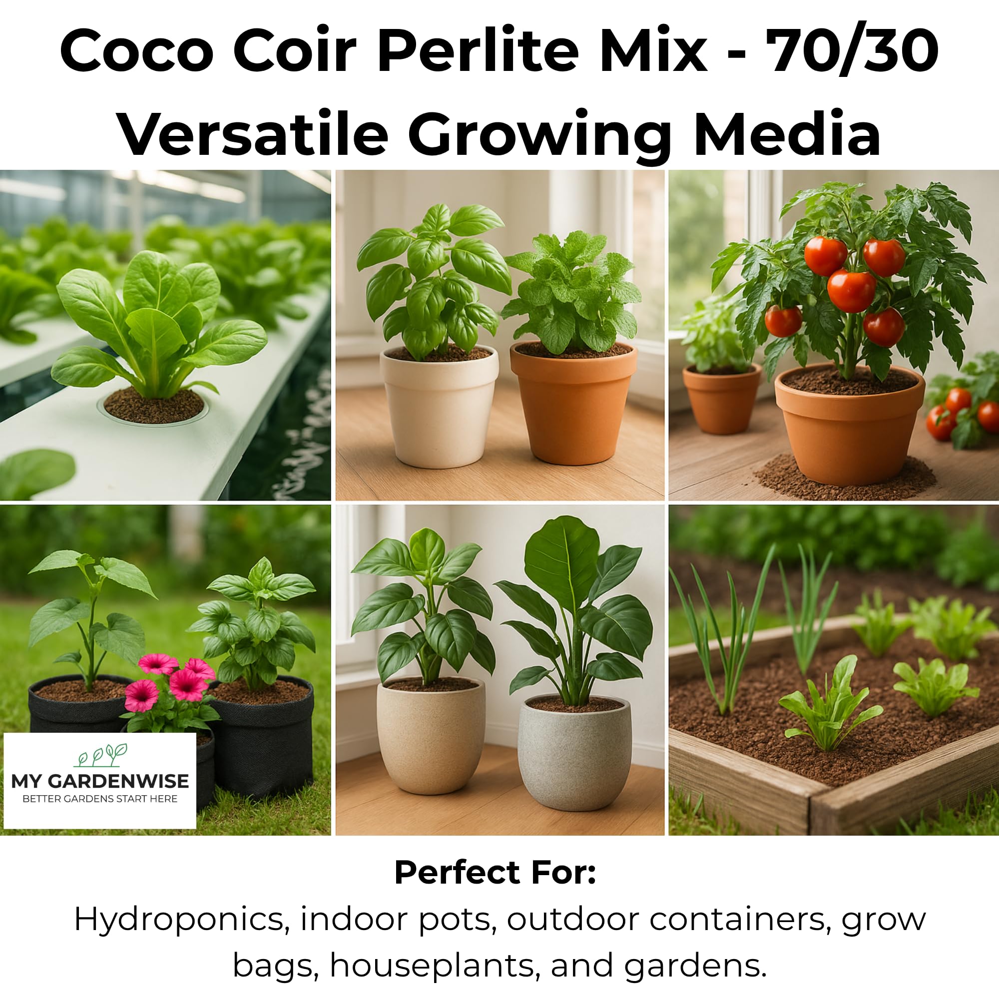 GARDENWISE etiqueta con ingredientes y equilibrio de pH beneficioso
