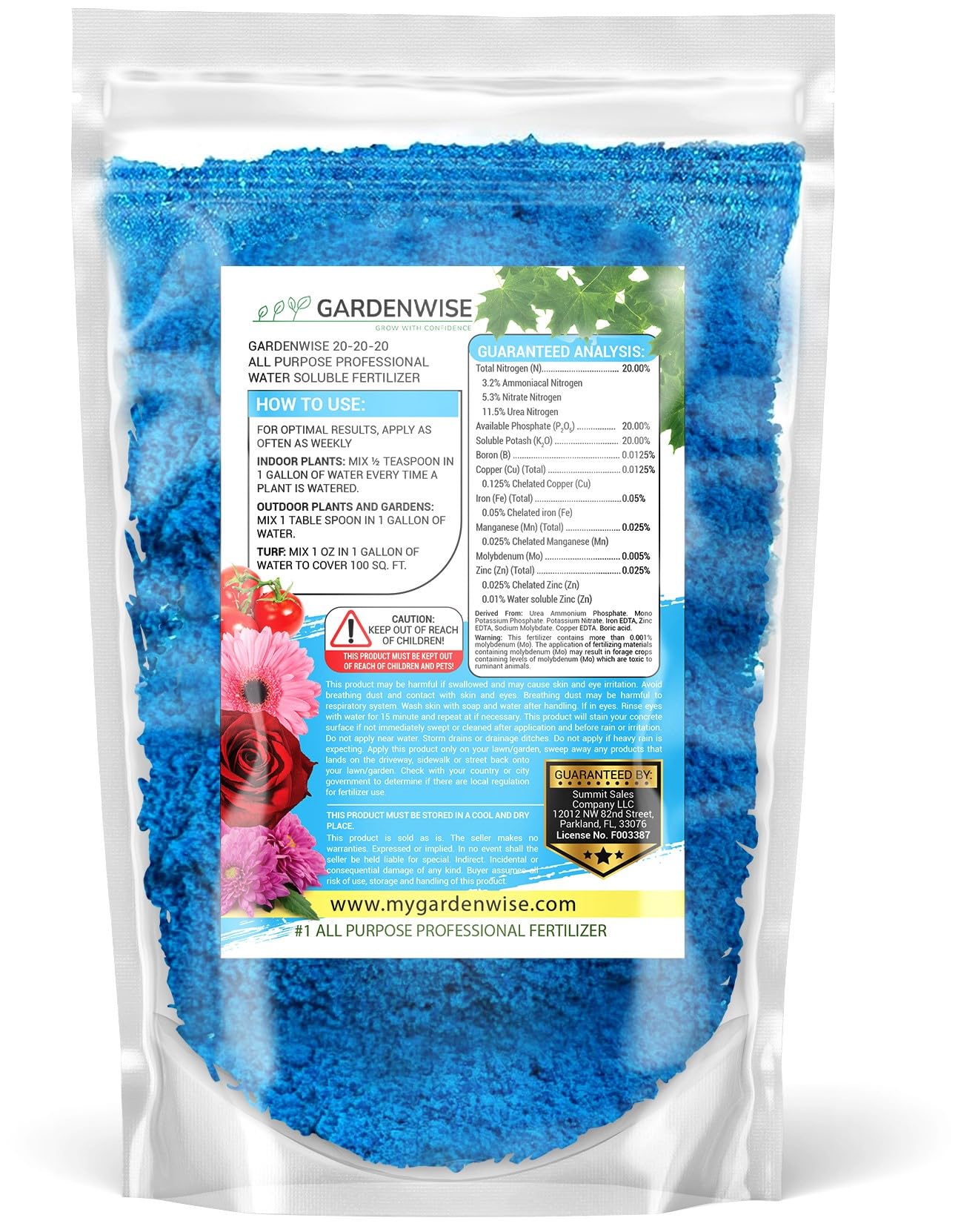 GARDENWISE césped saludable tras tratamiento con fertilizante equilibrado